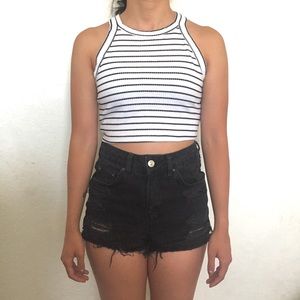 Stripe Crop Top Tank